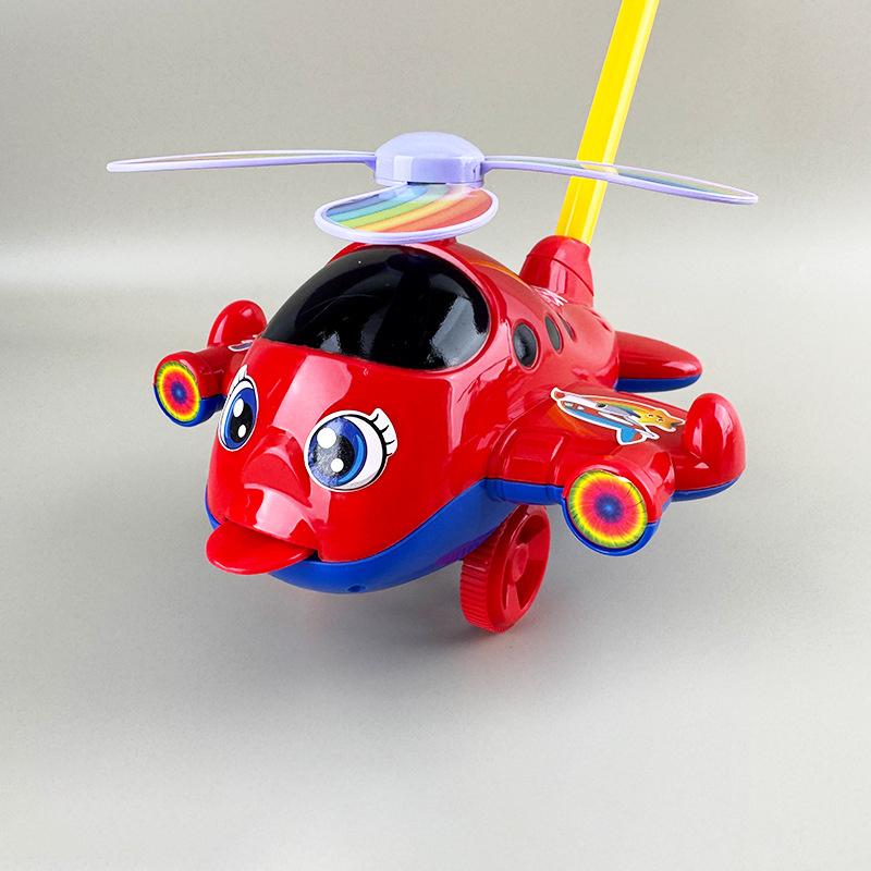 Cartoon Airplane Toy Trolley Educational Toy for Kids Toddler Children Children s Learning Walking Hand Push Aircraft Toy Push (Red,Cartoon/cartoon) красный