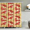 Tenda Doccia Tigre Carina Decorazione Bagno Animale Tema Giungla Tessuto Impermeabile Rivestimento Stile Rustico Vintage Arredamento Casa