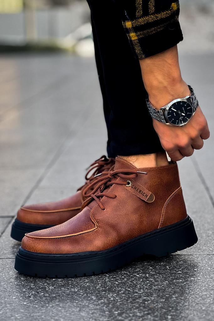 CHEKİCH New Collection CH213 Bryggen Men Boot White Black Brown Tan