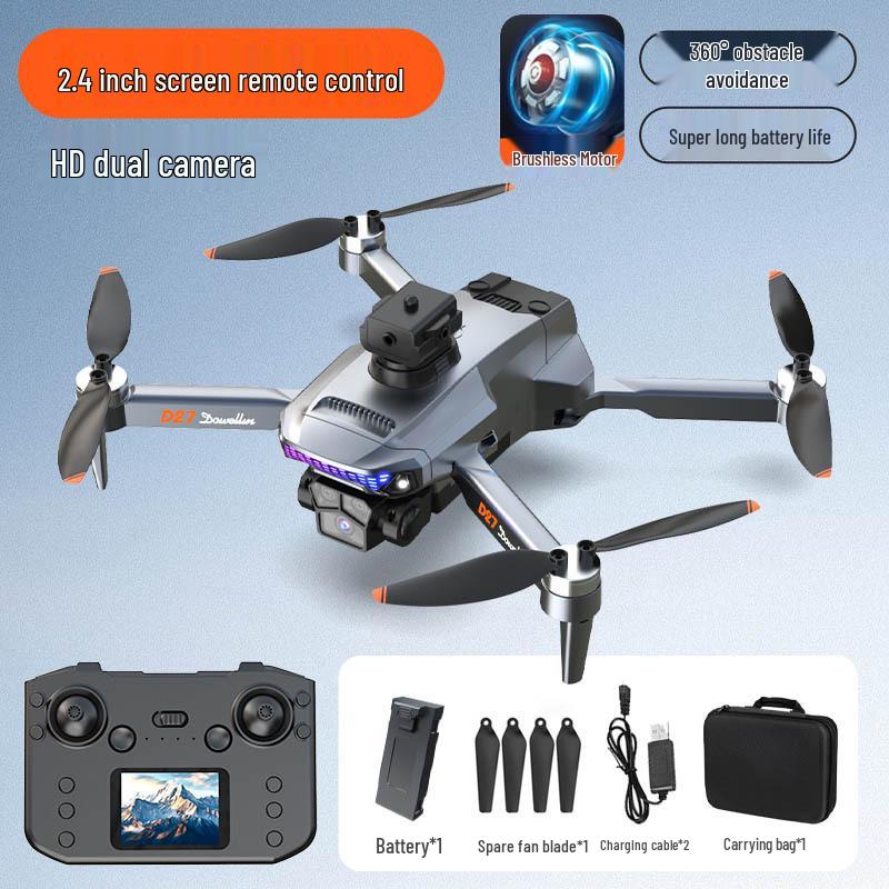 High-Definition 5-Camera Drone: Remote Control, Screen Display, Brushless Motors, Obstacle Avoidance, Folding Design for Aerial Photography.