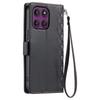 For Motorola Edge 60 Pro 5G Leather Case Rhombus Texture Wallet Stand Phone Cover with Wrist Strap