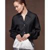 Women's 100% Mulberry Silk V-Neck Old Money Style Shirt