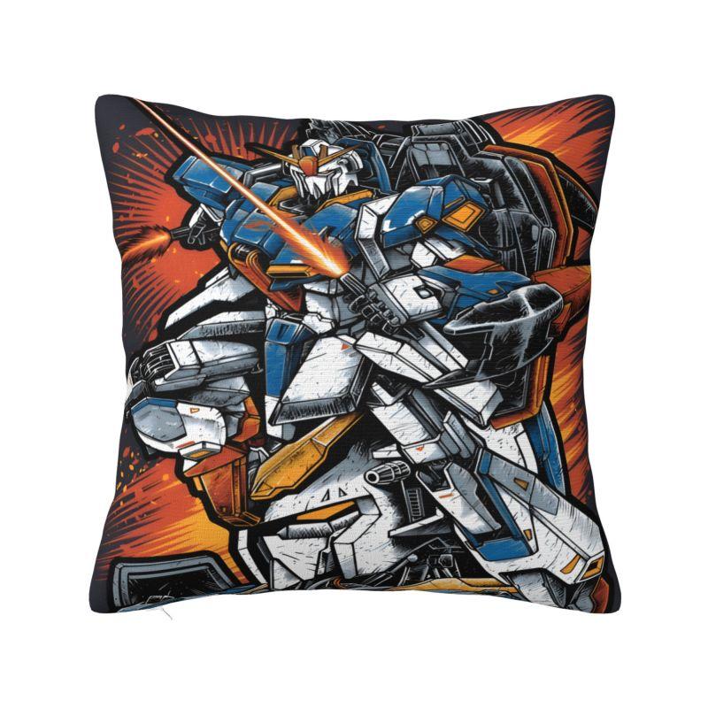 

Custom Gundams Robot Anime Pillow Case 40x40cm Game Manga Modern Cushion Cover Car Pillowcase 30cmx30cm
