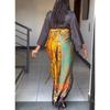 Women's Plus Size Dress 3D Pattern Casual Tie Printed Temperament Dress