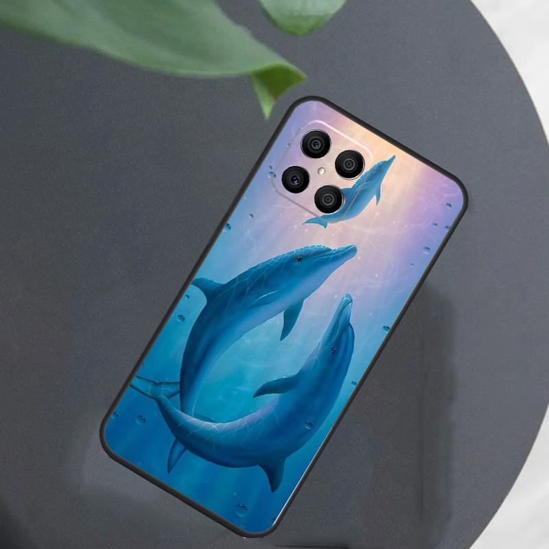 Ocean Dolphin For Honor Magic 7 Lite 6 5 8 Pro Case For Honor 200 400 70 90 X8c X8b X9a X9b X9c X9d Win RT