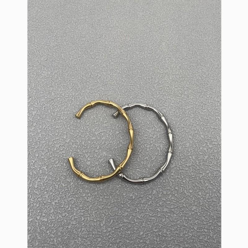 Modern Steel Cshape Bangle Bracelet For Women And Men With Electroplated Finish Fashion Accessory