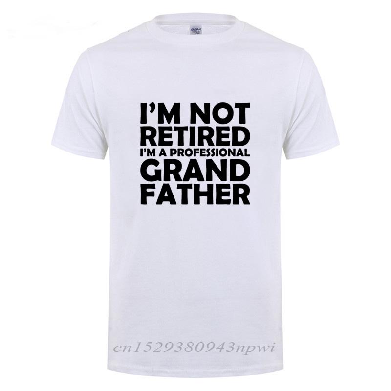 Im Not Retired Im A Professional Grandpa Cotton TShirt T Shirt Fathers Day Present Funny Birthday Gift For Grandfather