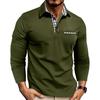 Nové pánské prodyšné polo tričko s chladivým efektem Pánské sportovní tričko s dlouhým rukávem