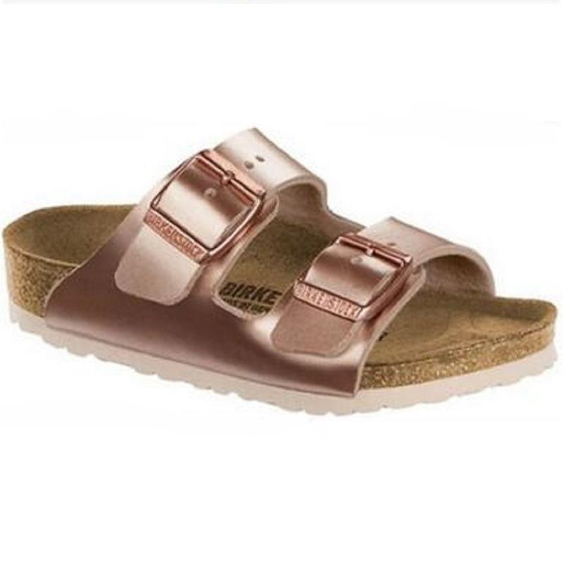 Cork sandals wish flat comfortable large size beach shoes slippers women
