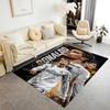 Ronaldo's Legacy Soccer Carpet Design for Outdoor Dormitory Balcony Decorate Room Antislip Carpet Anime Office Decor