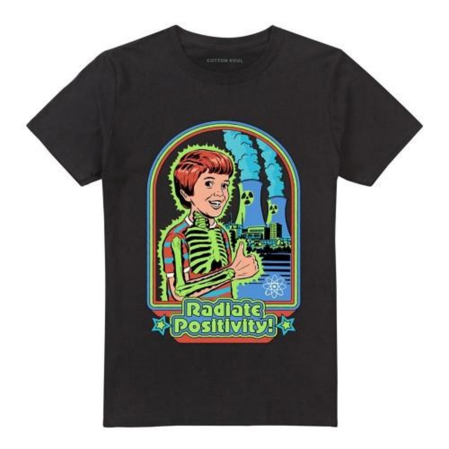 Steven Rhodes Unisex Adult Radiate Positivity T-Shirt S чёрный