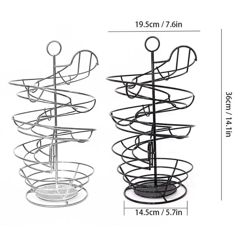 Helical Eggs Rack with Space Saving Design Holds 36 Eggs Includes Storage Box for Organized Refrigerator and Easy Kitchen Access