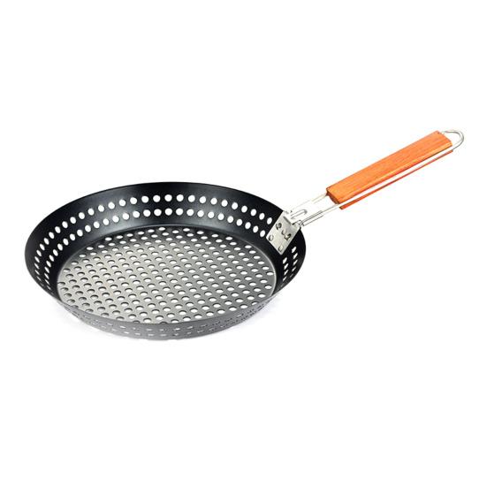 Frying Pan Portable Baking Outdoor Camping Grill Tray Barbecues