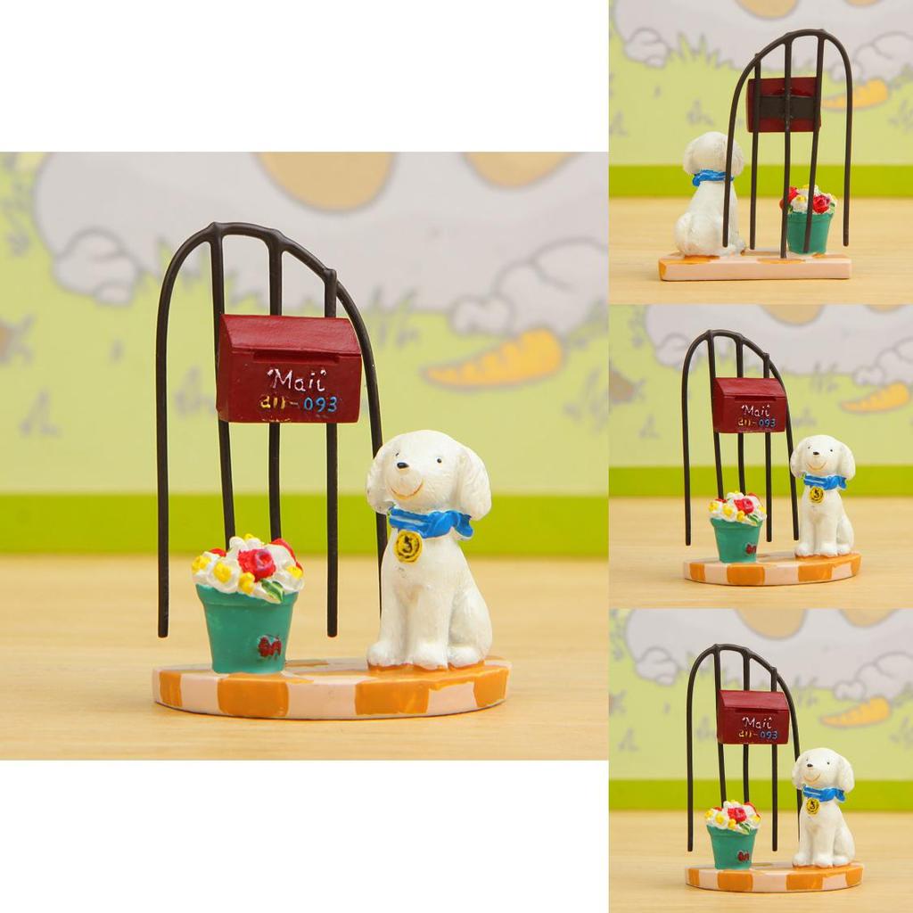 Small Fresh 3d Resin Dog Flower Pot With Creative Garden Ornament For Office And Home