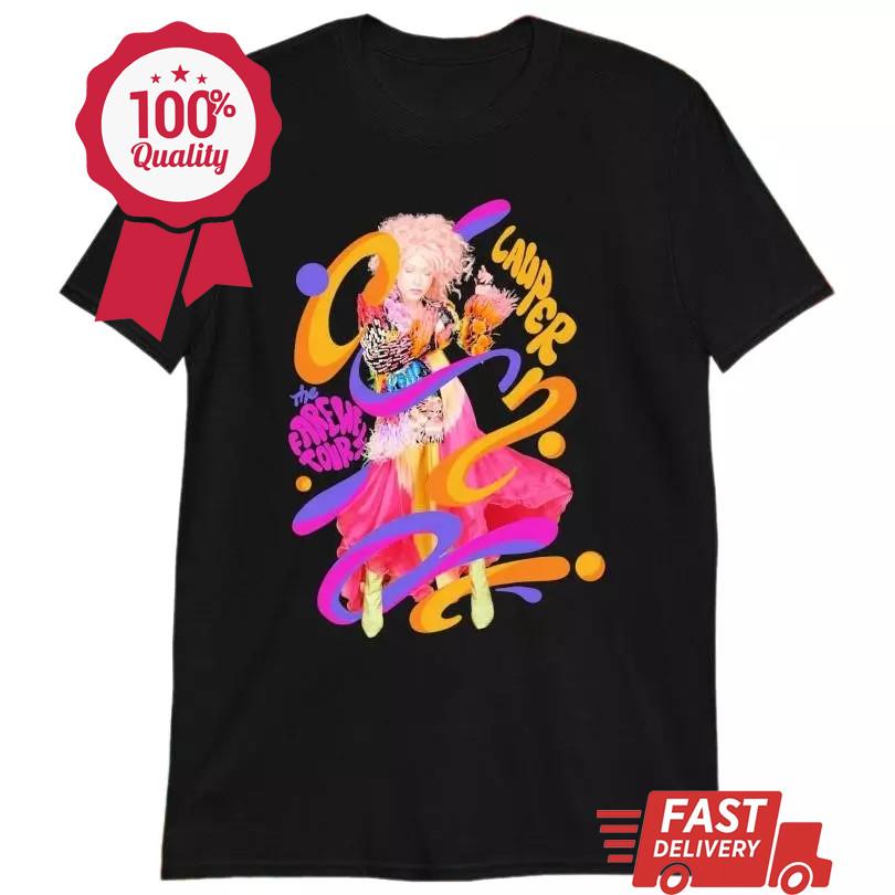 Cyndi Lauper Girls Just Wanna Have Fun The Farewell Tour 2024 T-shirt Unisex T-Shirt XXXL