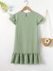 Girls Summer Boho Sun Dress, Tween Ruffles Tiered Dresses Size 5-14 Years