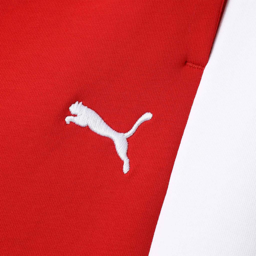 Puma X Coperni T7 Calça Casual Macia Confortável Vazada com Laço Feminina Inferior Vermelho 628303-11