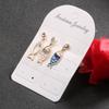 Cartoon Hollow Zircon Fish Earrings New Bohemian Ocean Elements Cute Fashionable Creative Design Earrings Women Holiday Jewelry