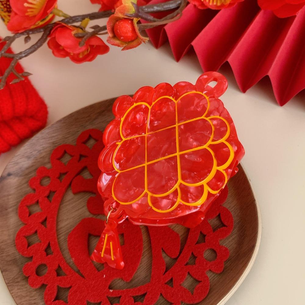 Money Bag Acetate Claw Clip Lantern Large Shark Clip Fashion New Year Hair Claw  Hair Accessories