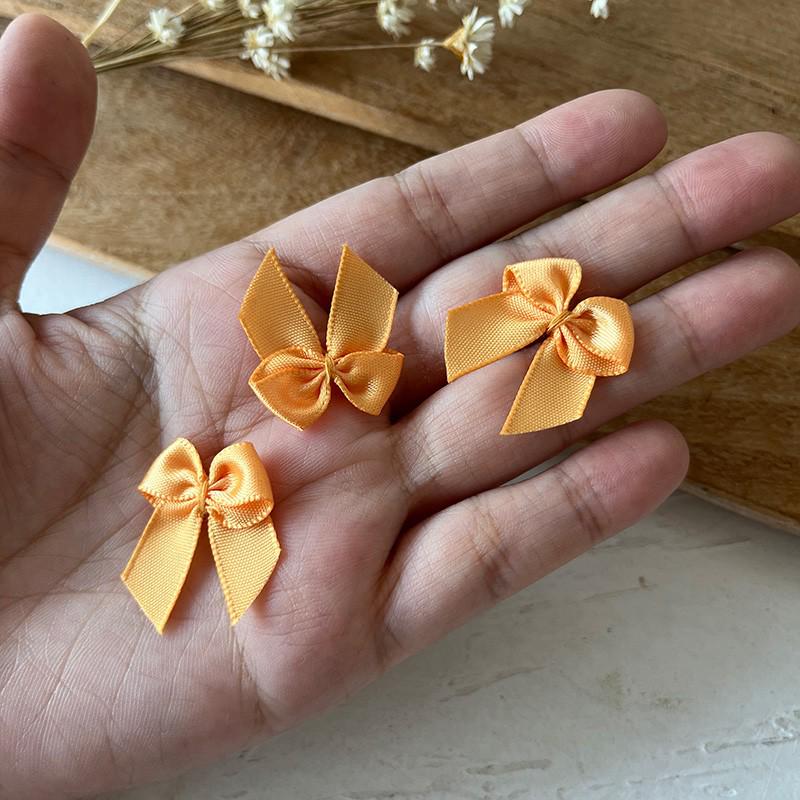 2.5cm Wide Handmade Ribbon Bow Knot for DIY Clothing & Hair Accessories, Card Holders, and Decorations