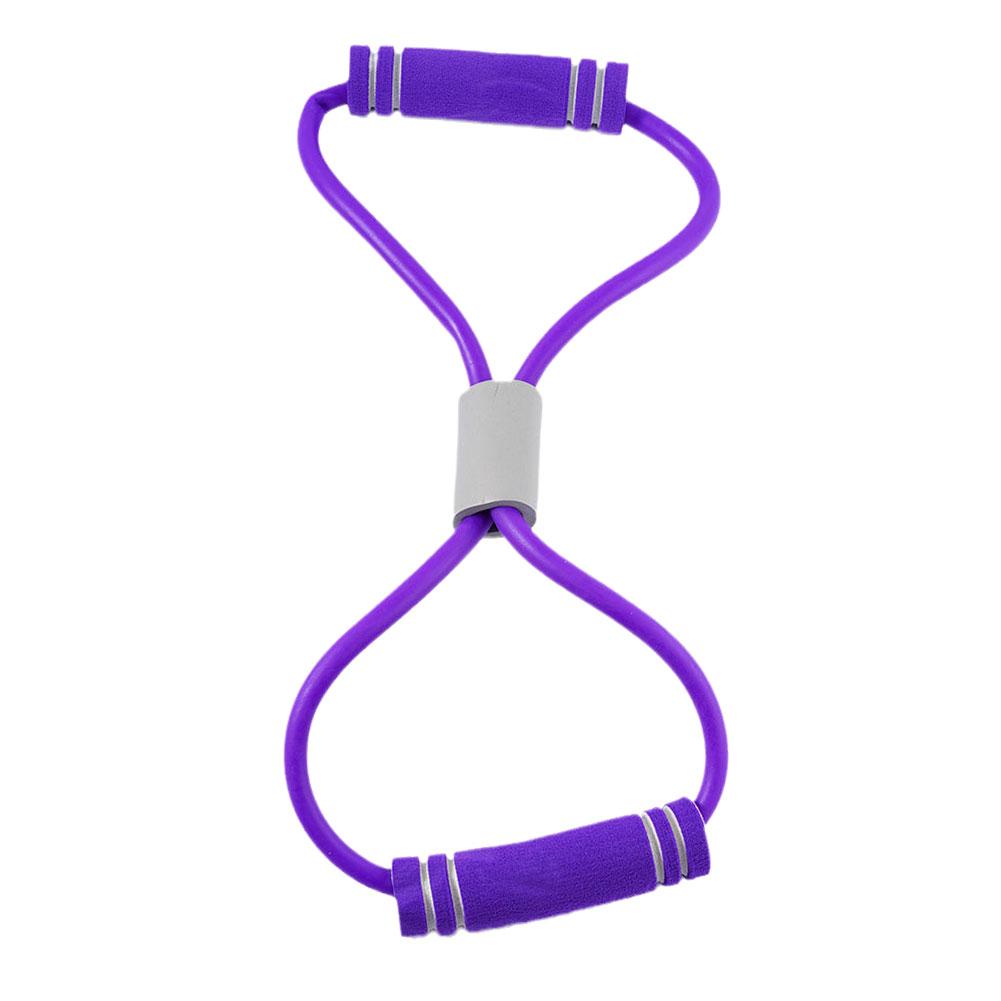 Figure 8 Fitness Resistance Band with Anti-slip Handle Portable Men Women Arm Shoulder Stretch Strength Training Exercise Elastic Strap Tension Rope