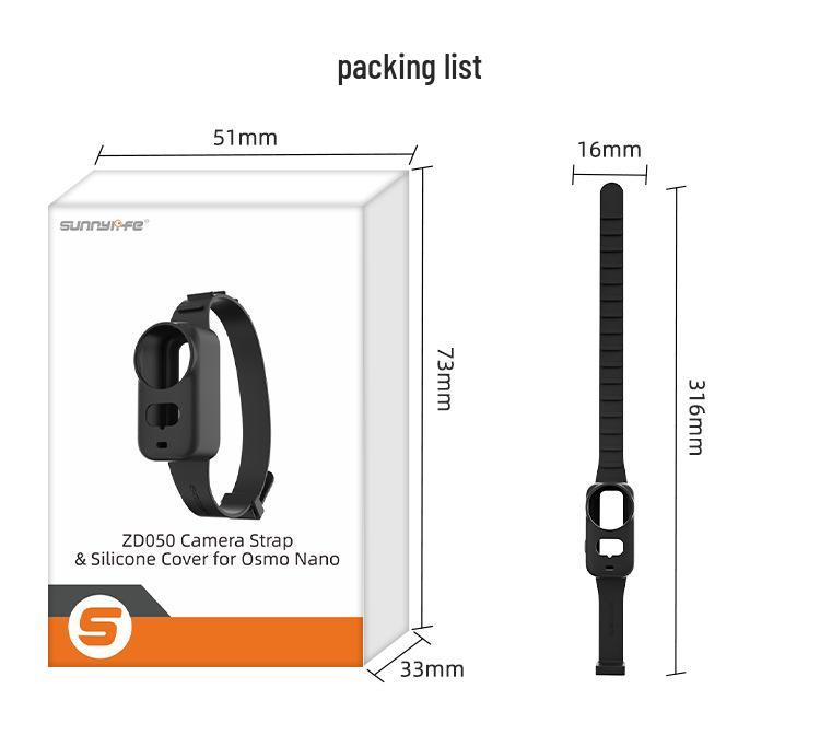 Sunnylife Silicone Wrist Strap for DJI OSMO Nano Thumb Action Camera