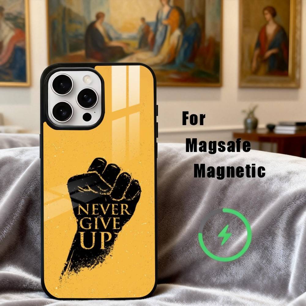 N-Never G-give U-up  Phone Case For iPhone 17,16,15,14,13,12,Plus,Pro,Max for Magsafe Magnetic Wireless Charging