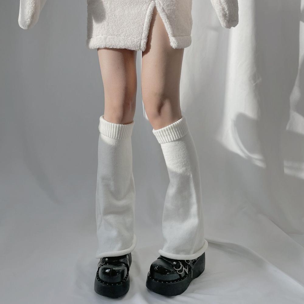 Horn Type Socks Costume Accessories Wide Leg Warmers Knitted Long Socks Foot Cover Women Pile Socks