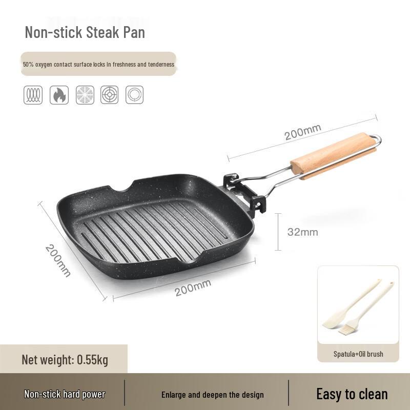 Wutuo Non-Stick Induction Frying Pan with Maifan Stone Accessories