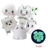 Animation Lankybox Kawaii Luminous Plush Toy Fox Square Box Stone Filled Soft