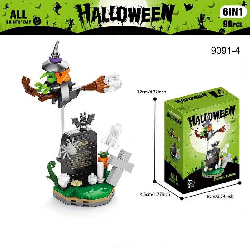 Halloween Bausteine Kindersteine Spukhaus Spielzeug Kürbisfest Geschenk Ornamente Halloween Dekoration 2025