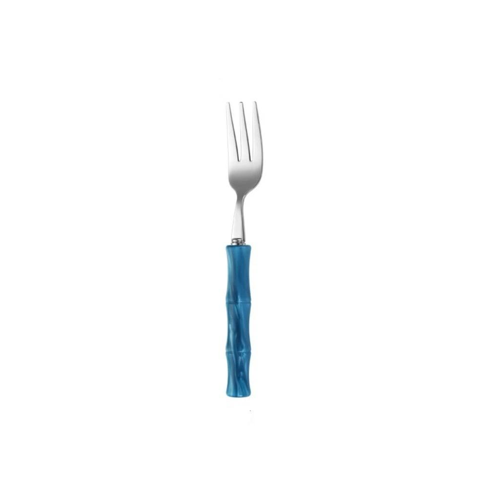 Bamboo Shape Handle Fork and Spoon 304 Stainless Steel Bamboo Handle Cutlery Home Kitchen