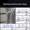 Rust Proof Washer Door Switches Hinge Suitable for Front Load Machines Aluminum Alloy Texture Easy Replacement Solution