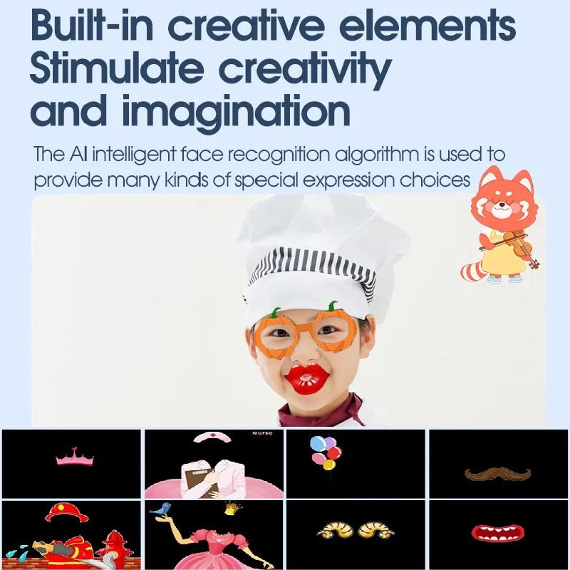 New Instant Children's Print Camera StrapLittle SLR Children's Camera Cartoon HD Dual Camera Digital Camera