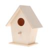 Wooden Bird Houses Wall Mounted Small Bird House with Perch for Outside Garden