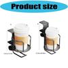 Desk Mounted Cup Holder with Headphone Hook Multifunctional Organizers Table Edge for Home Office Use