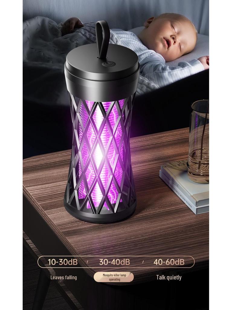 2025 USB Electric Shock Mosquito Killer & Repellent Lamp for Indoor/Outdoor Use