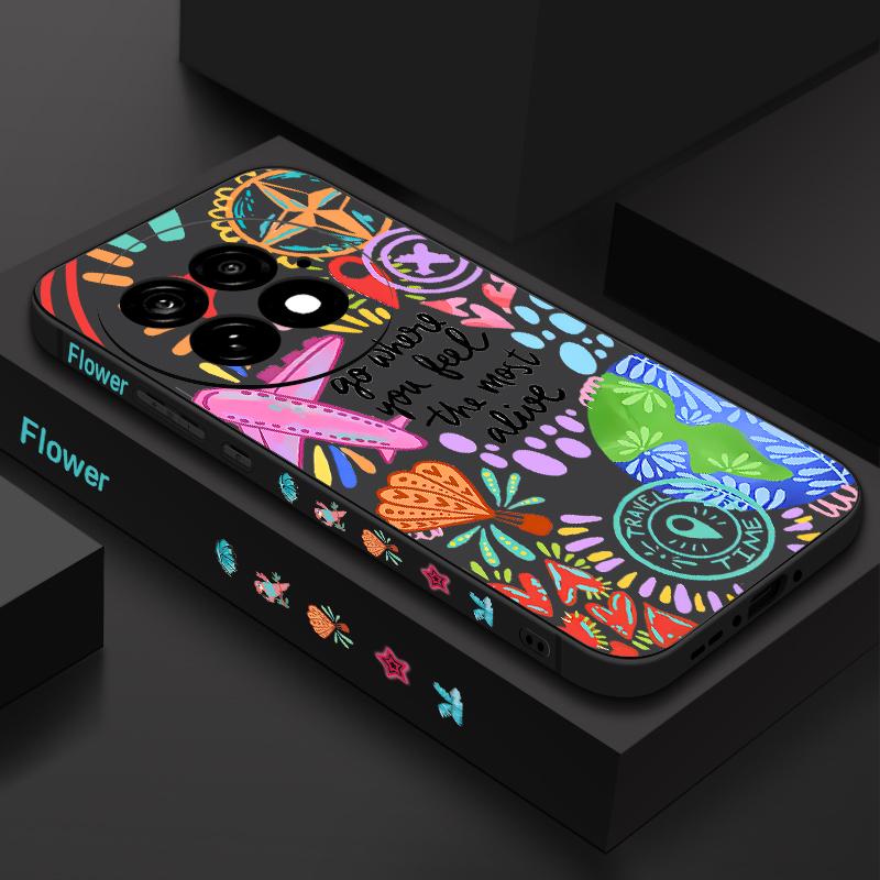 Case For OnePlus 15 13 13T 12 Cartoon Fire Balloon Pattern Shockproof Bumper Soft Silicone Cover For Oneplus Nord 5 13R 12R 11R 5G