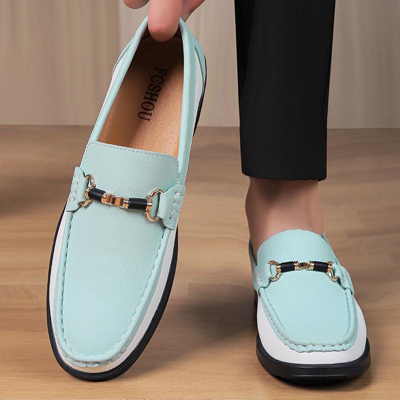 2025 Men's Genuine Leather Loafers Slip-On Comfortable Casual Shoes All-match Dress Shoes for Men Business Classic Penny Flats