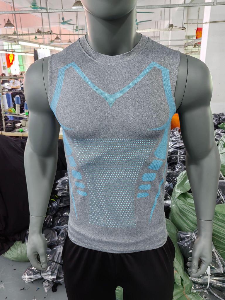 Chaleco Deportivo de Secado Rápido para Hombre de Corte Ajustado: Top de Fitness Transpirable, Sin Mangas y Elástico para Verano