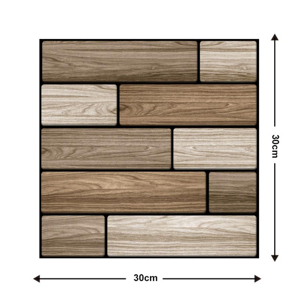 Kolej DIY Cihlový design pro nástěnnou dekoraci Nástěnná nálepka 3D Tapeta Pozadí Tapeta
