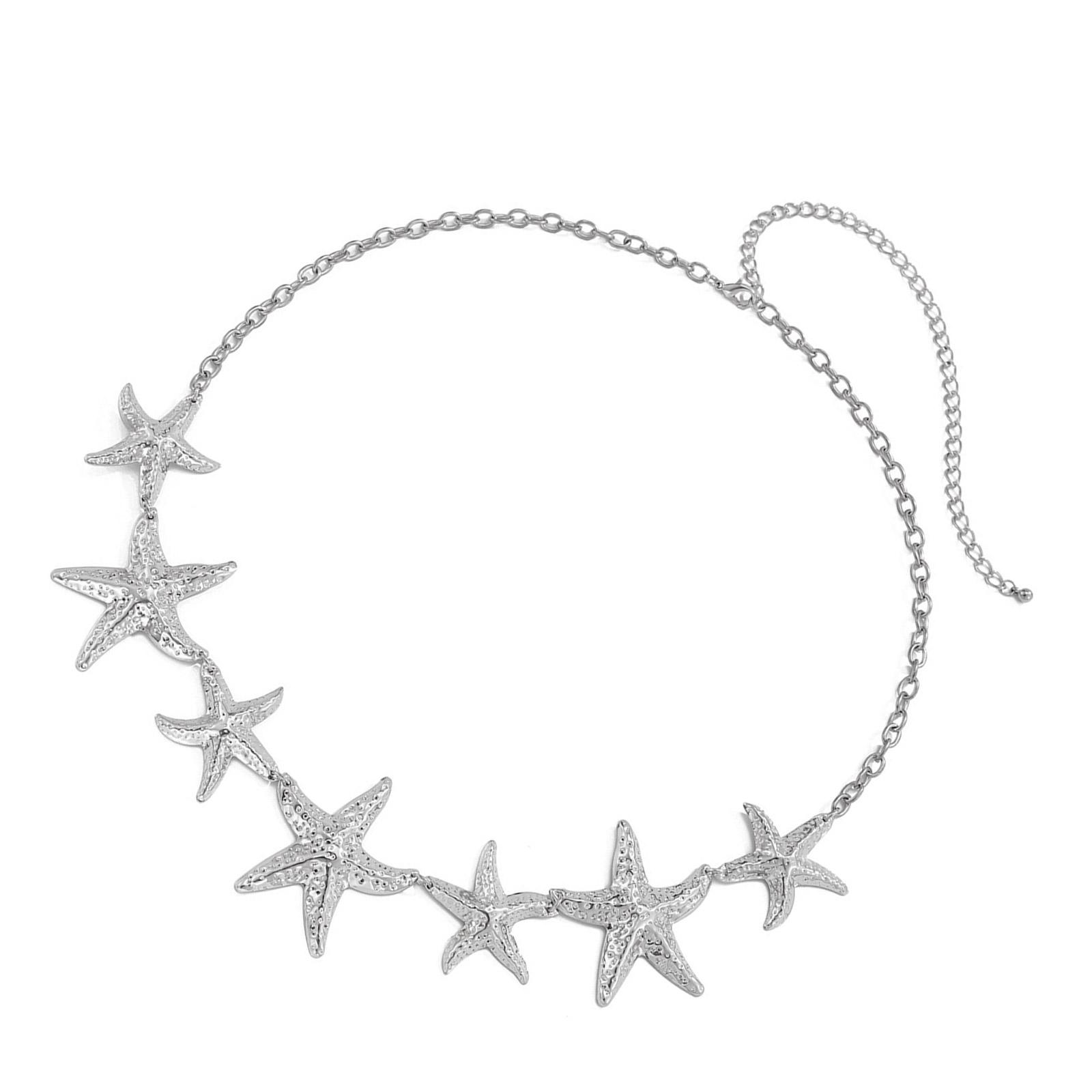 

Поясная цепочка с узором морской звезды, стили для пляжного отдыха, цепочка для тела, модная пляжная одежда для женщин и любителей пляжа 1 разноцветный