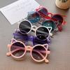 New Fashionable Children Sunglasses Cute Cat Eyeframe Boys and Girls Trendy Dressing Baby Outdoor Decoration Eyewear Uv400