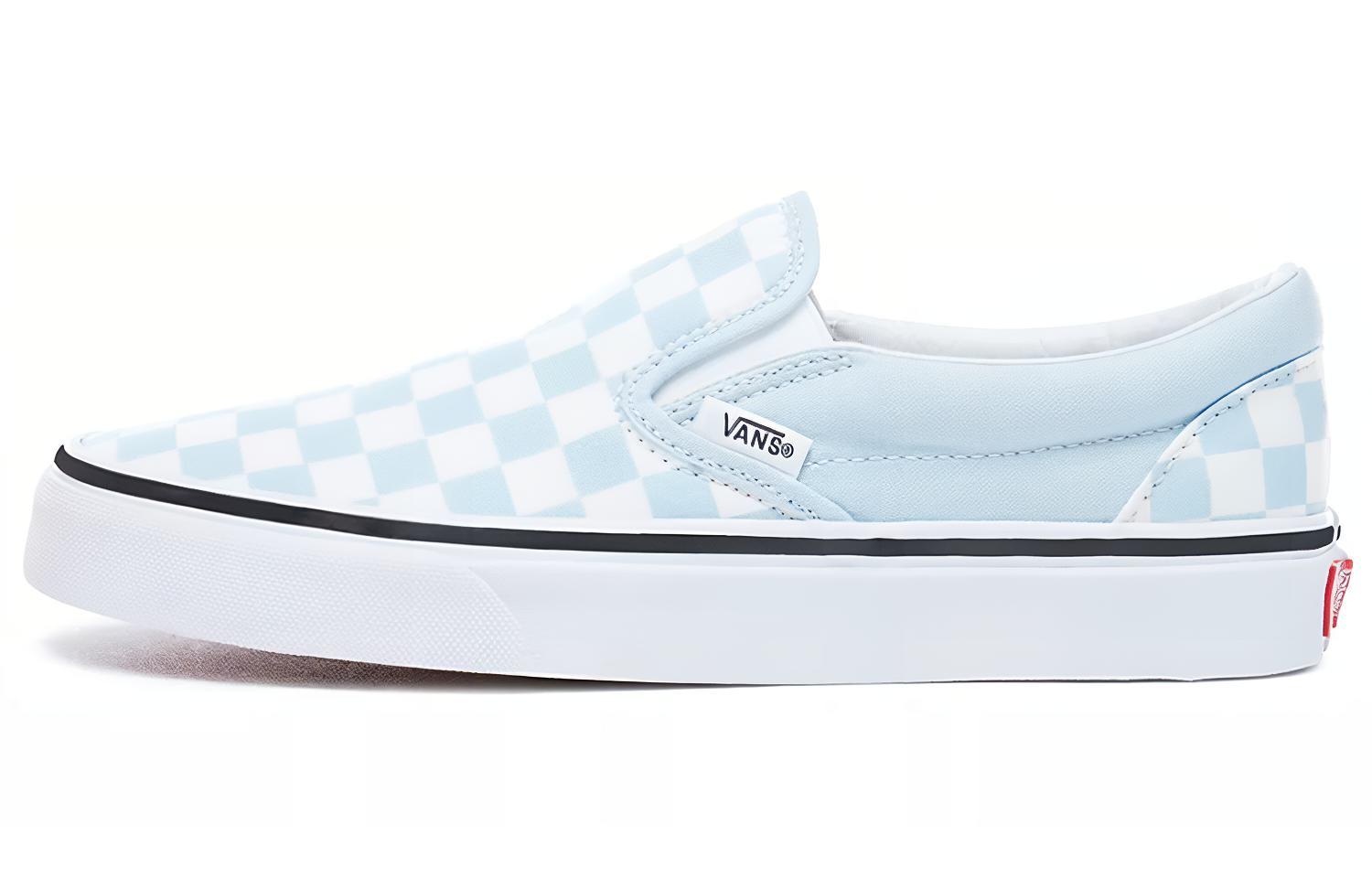 Slip-On Classic Vans Baby Blue Checkerboard VN0A38F7QCK 38