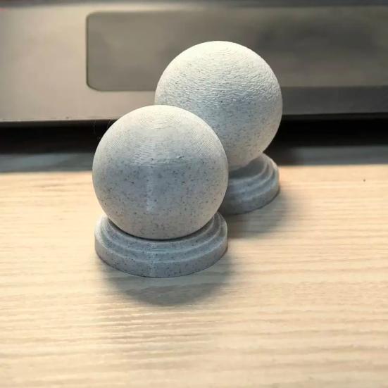 Yousheng Storage Box Compact Spherical Design Portable with Imitation Stone Texture 3D Printed Organizer for Desk And Entryway