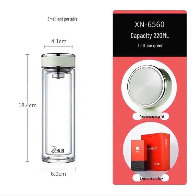 XINUO Double Wall Glass Cup