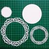 Children Floral Round Shape Design Emboss Cutting Die DIY Scrapbook Stencil Mold