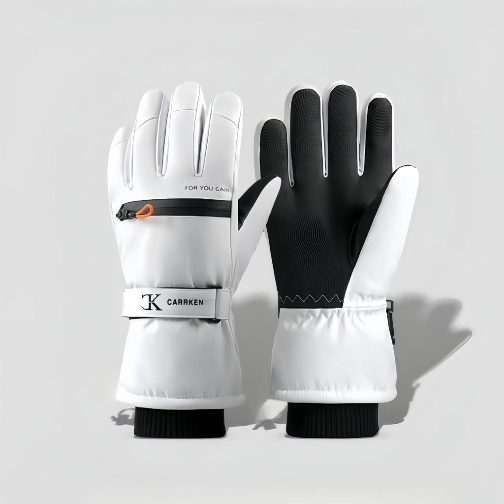 Unisex Polar Astarlı Kayak Eldivenleri: Erkek & Kadın Kayak Eldivenleri, Kadın Öğrenci Kayak Eldivenleri, Dış Mekan Elektrikli Bisiklet Eldivenleri, Erkek Kışlık Parmaksız Eldivenler