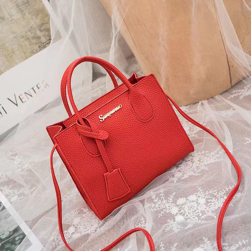 Lychee Grain Handbag for Women - 2024 Small Tote Bag