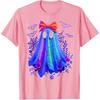 Cute Boo Halloween Ghost Bow Flower Neon Ghost Halloween T-Shirt